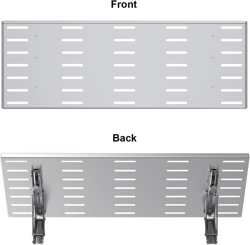 BBQ-PLUS Folding Shelf for Pit Boss 700 Classic Pellet Grill,Stainless Steel Front Folding Shelf Grill Accessories for Pit Boss with Screws,26-1/2 x 9-1/2 Inches - Image 3